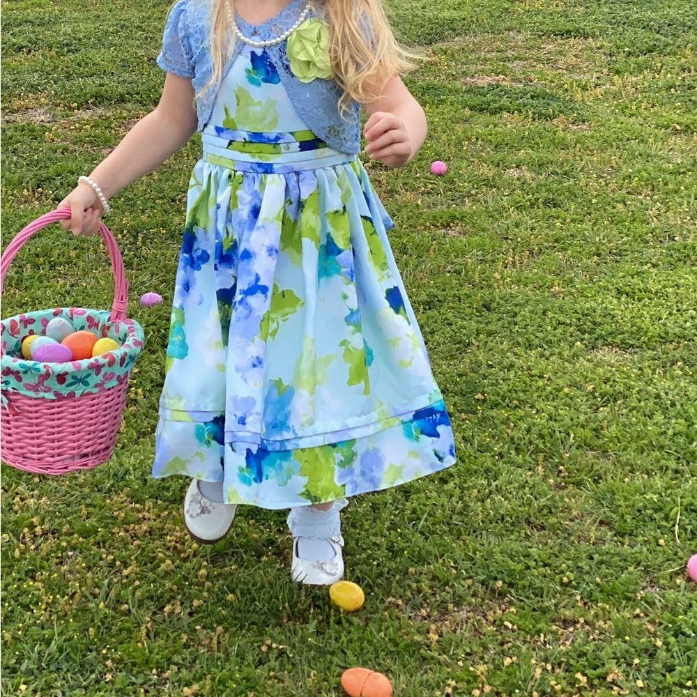 Sweetheart Rose 6X Watercolor Dress